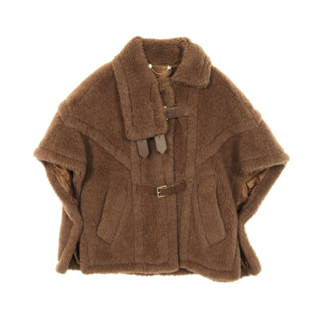 Teddy bear Cape Poncho Alpaca Cashmere Brown – BRAND OFF online