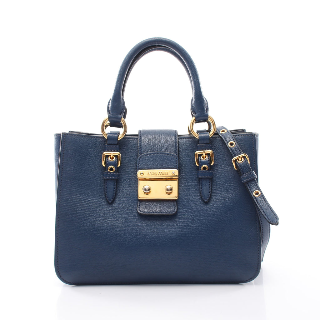 MADRAS Madras 2WAY Handbag Leather Blue – BRAND OFF online buying club