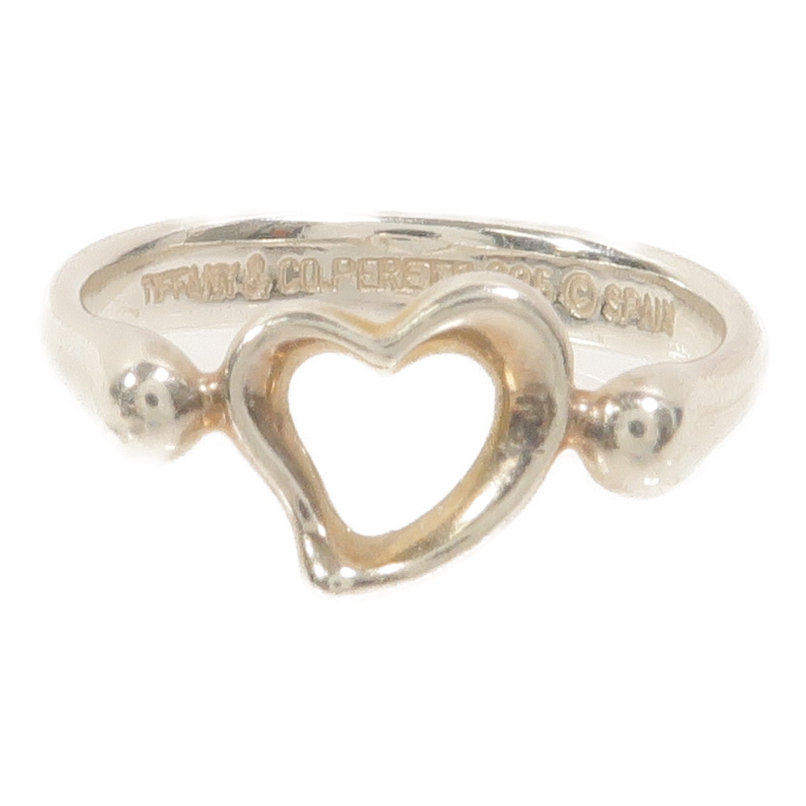 アクセサリー Tiffany & Co. Open Heart Ring 925 TIFFANY & CO. Elsa Peretti Open Heart Ring 925 Sterling Silver