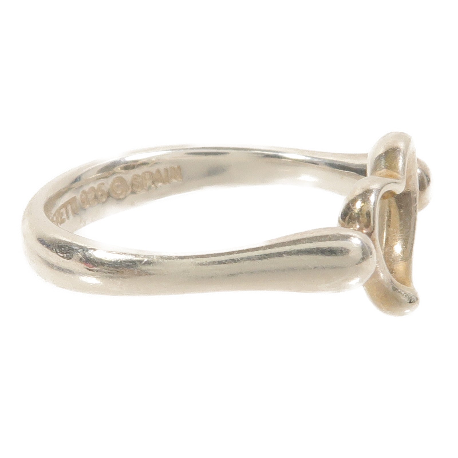 TIFFANY & CO. Elsa Peretti Open Heart Ring 925 Sterling Silver