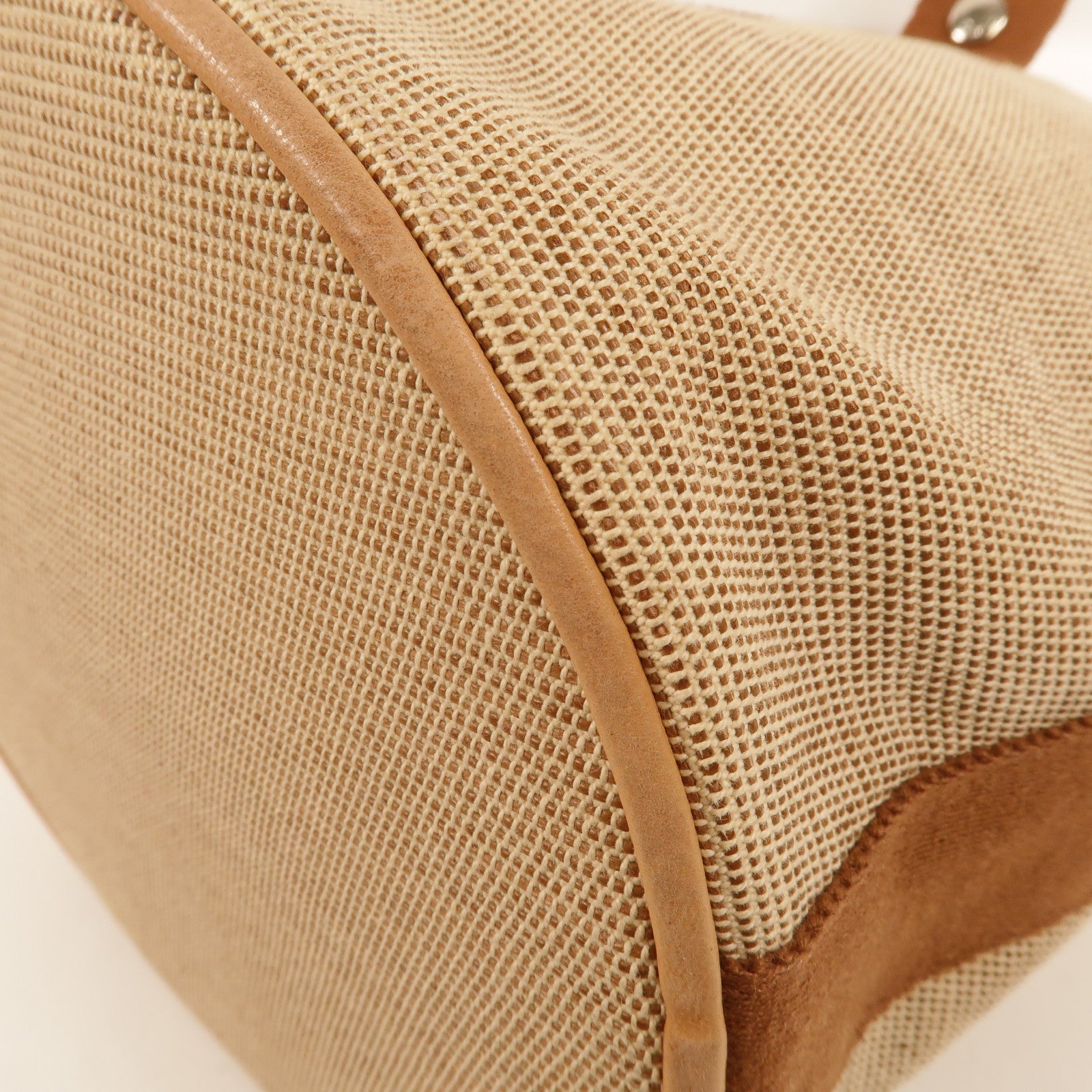 HERMES Saxo MM Handbag Canvas Brown – BRAND OFF online buying club