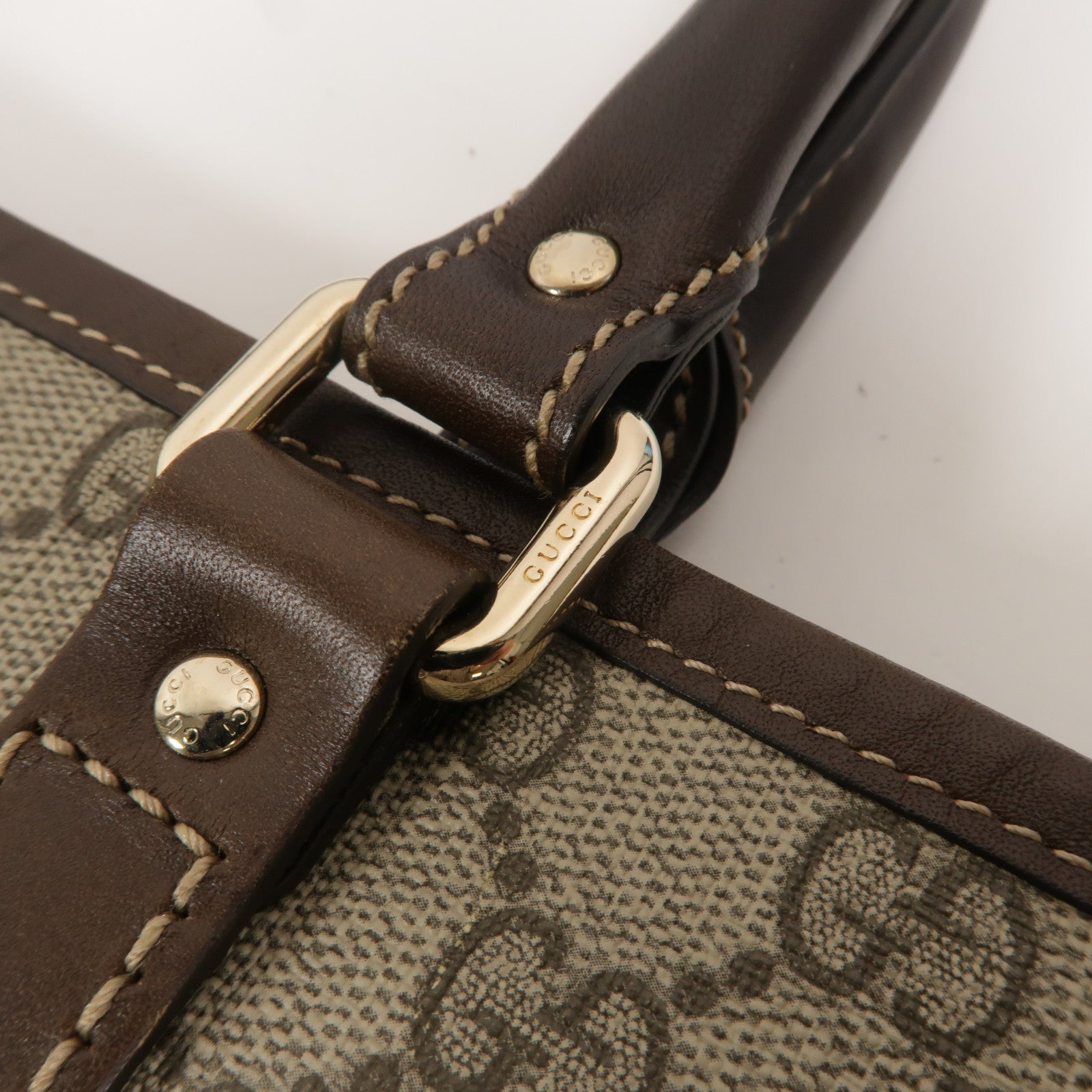 GUCCI GG SHW Tote Bag 223668 Coated Canvas Brown – BRAND OFF