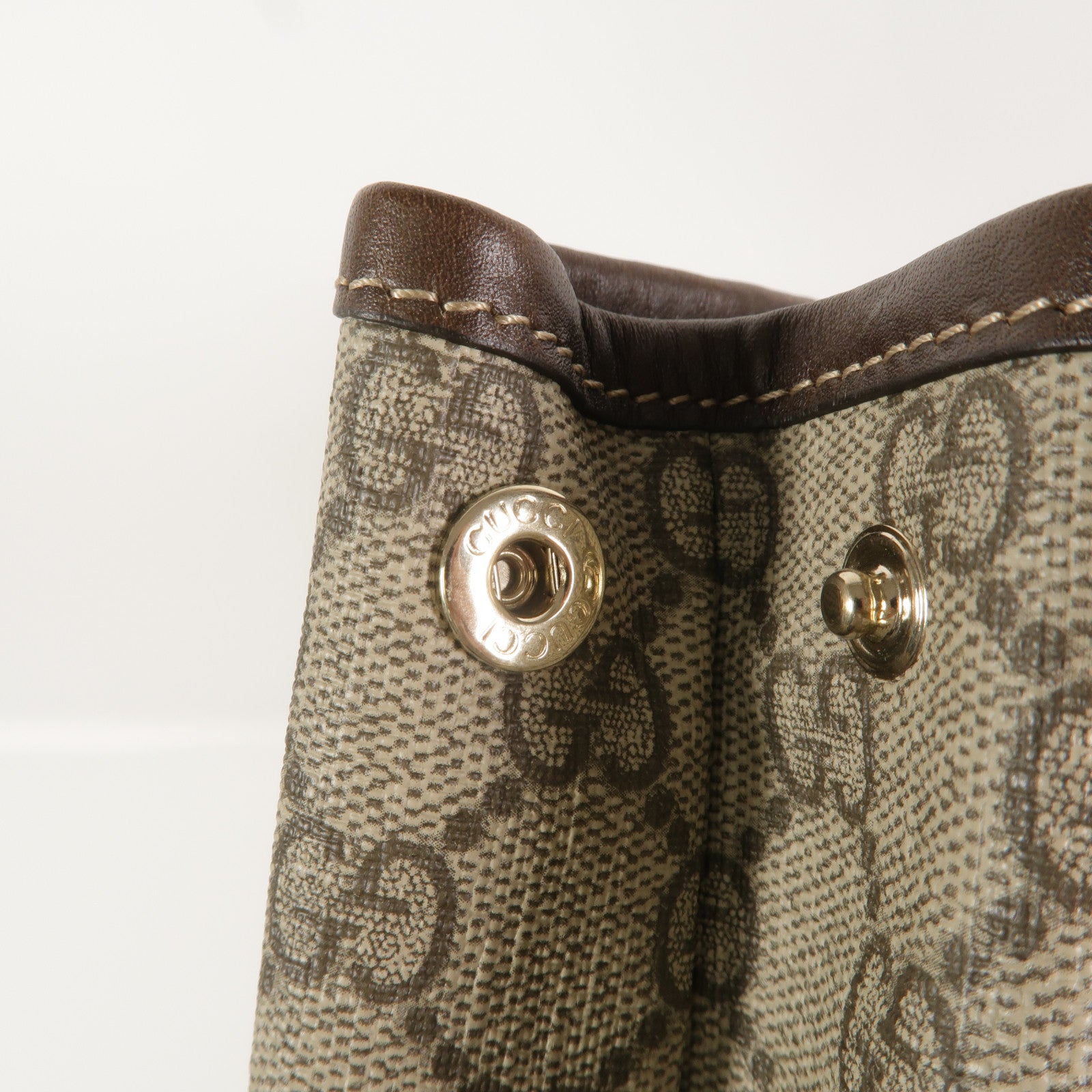 ピカソに似せて GUCCI GG SHW Tote Bag 223668 Coated Canvas Brown – BRAND OFF