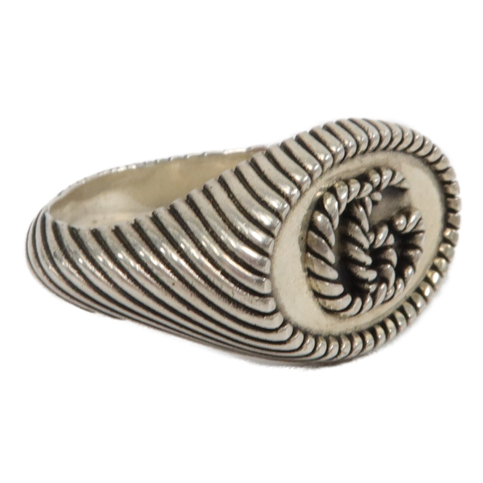 GUCCI 925 Sterling Silver GG Signet Ring Siliver925 #17 – BRAND